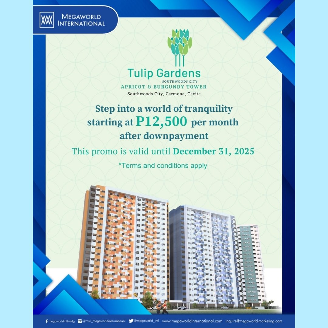 Megaworld International Promos 102425 Tulip Gardens