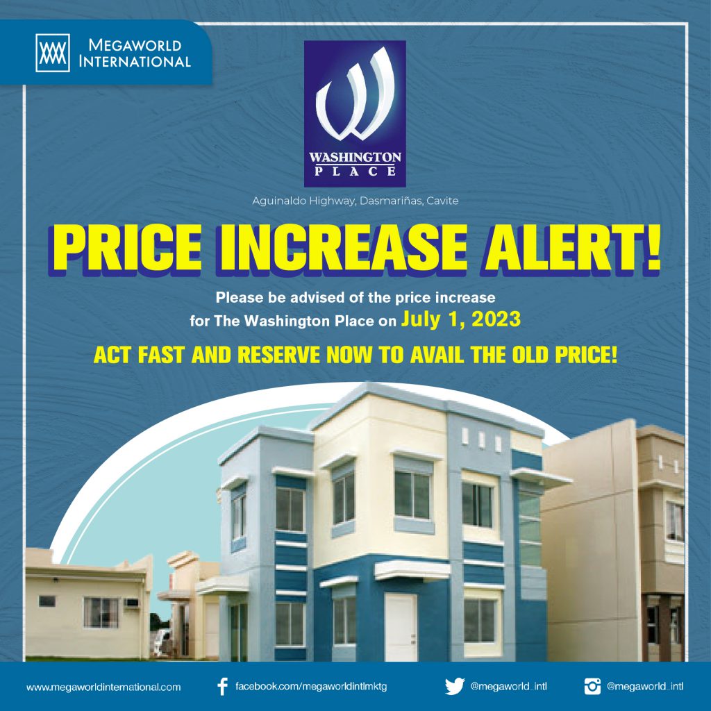 Washington Place Price Increase