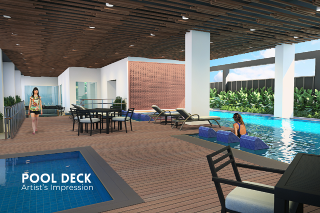 Pool Deck at Maple Park Residences