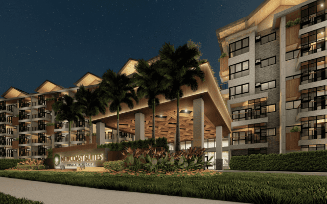Facade of Newcoast Suite in Boracay Newcoast Philippines