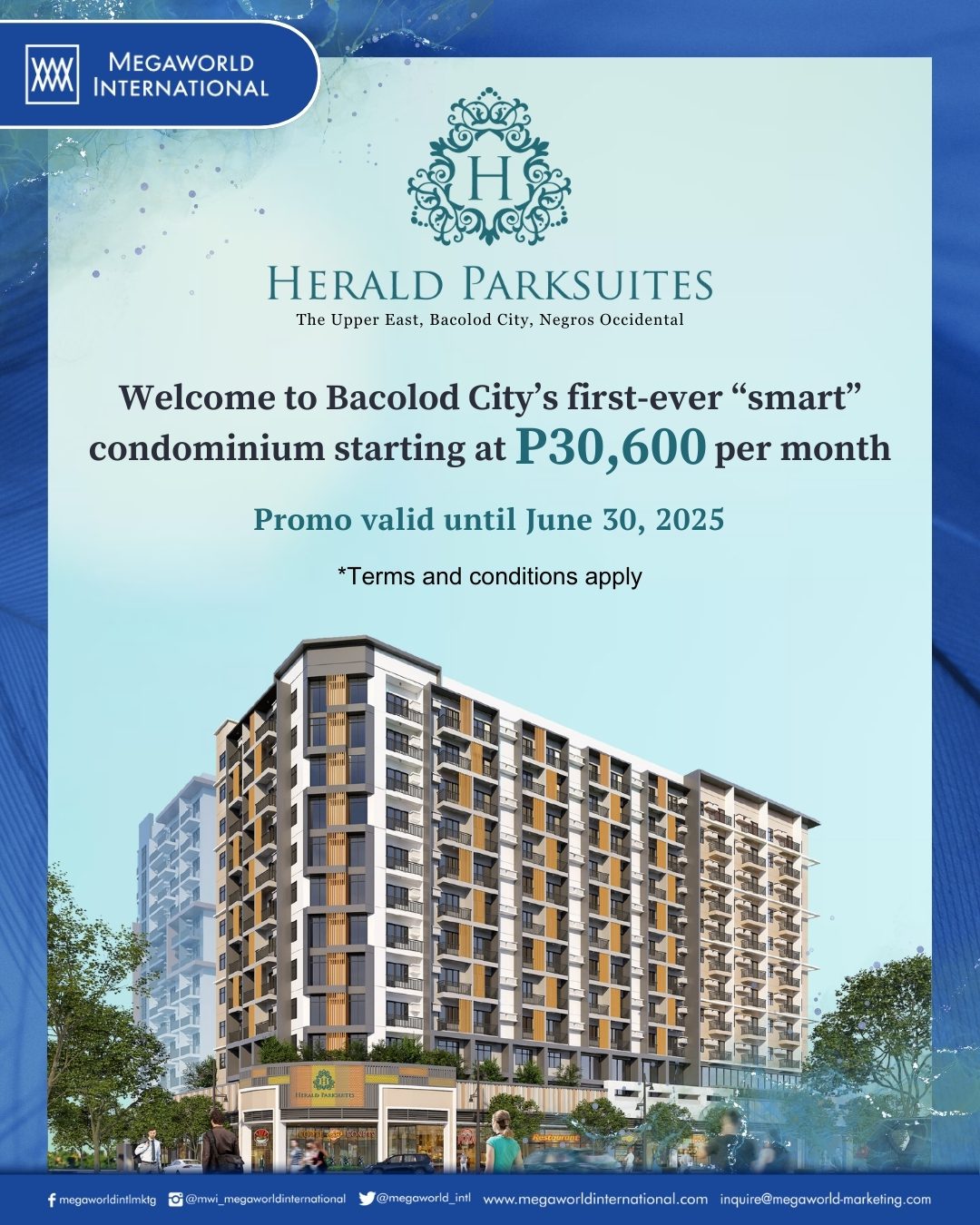 Megaworld International Promo Herald Parksuites June 30
