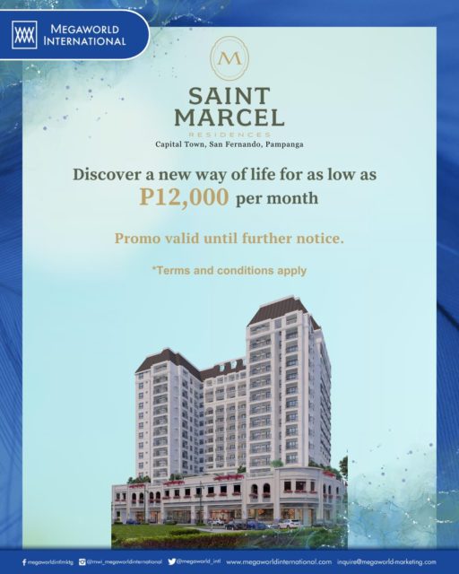 Megaworld International Promo Saint Marcel Until Further Notice