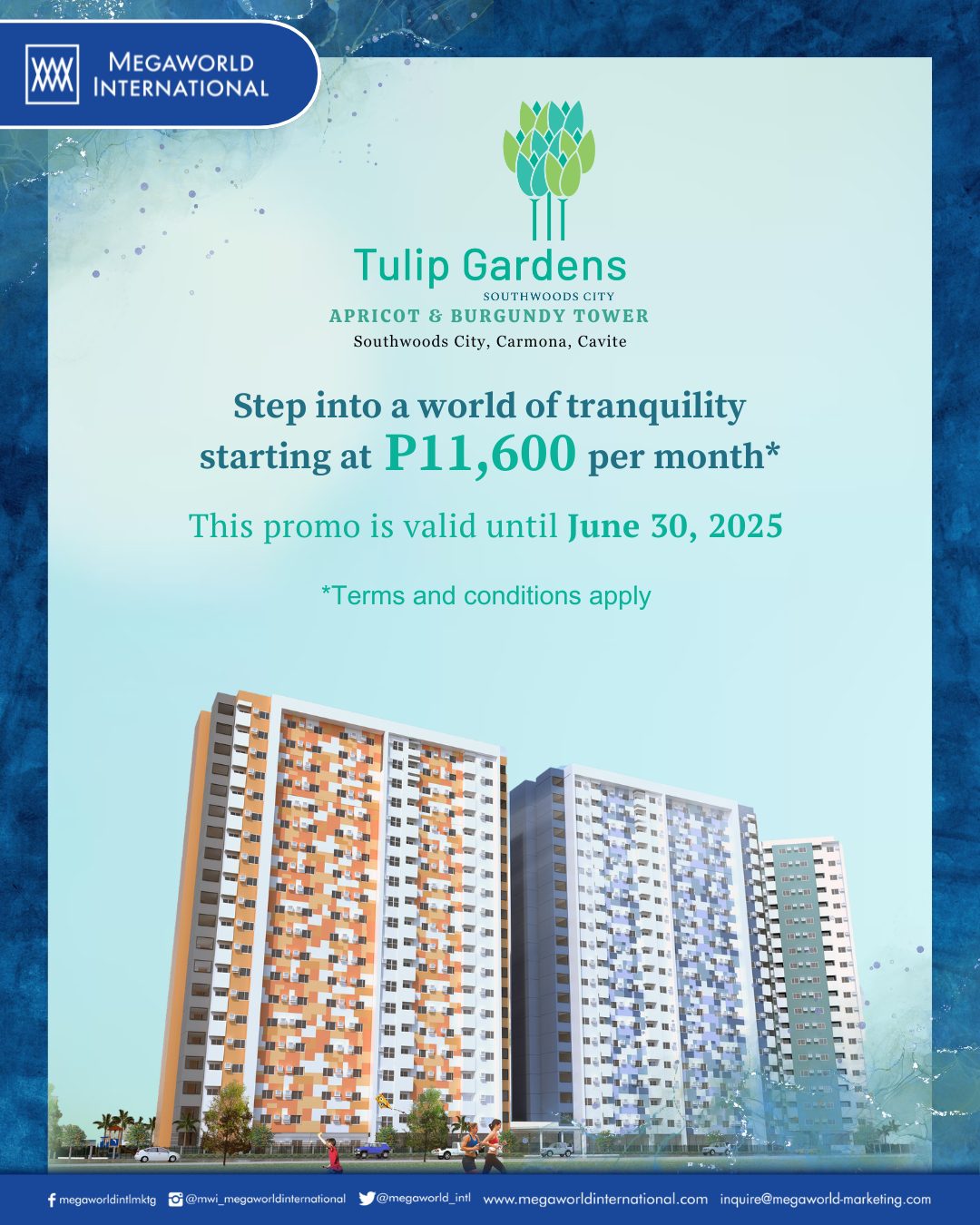 Megaworld International Promo Tulip Garden June 30
