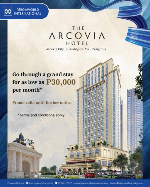 Megaworld International Promo July 2025 Arcovia Hotel