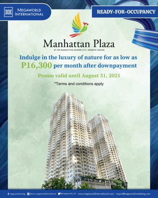 Megaworld International Promo July 2025 Manhattan Plaza