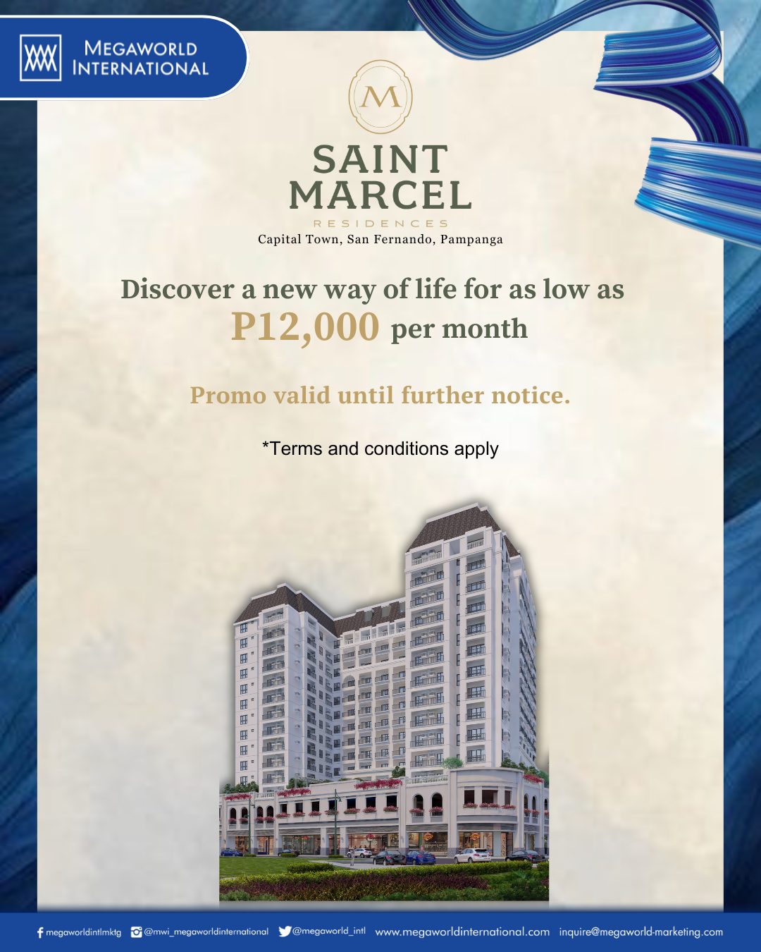 Megaworld International Promo July 2025 Saint Marcel