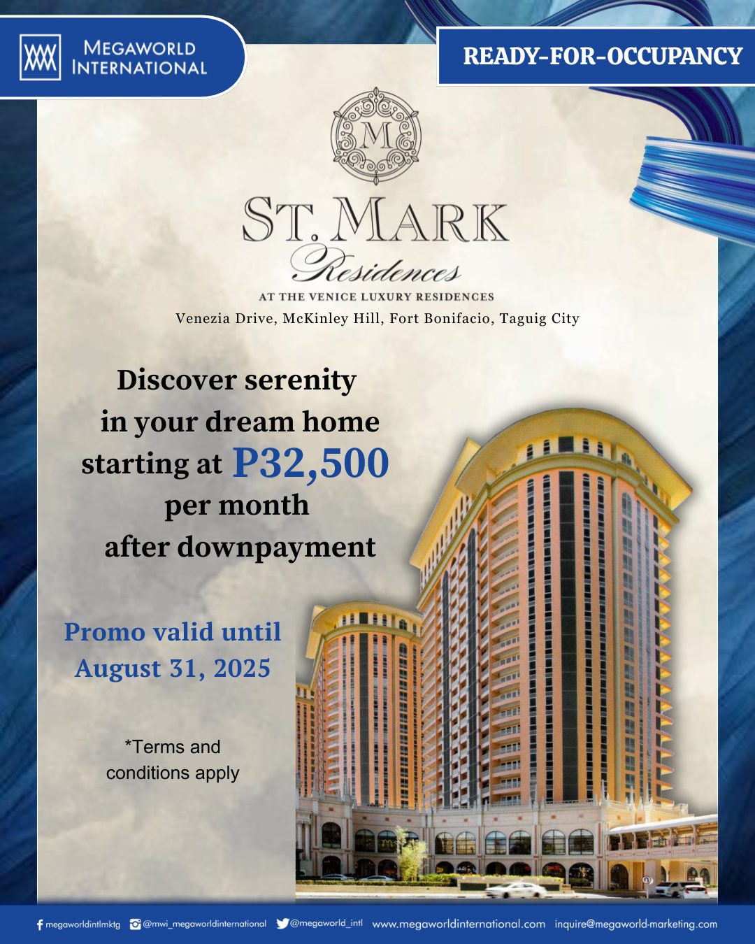 Megaworld International Promo July 2025 St. Mark