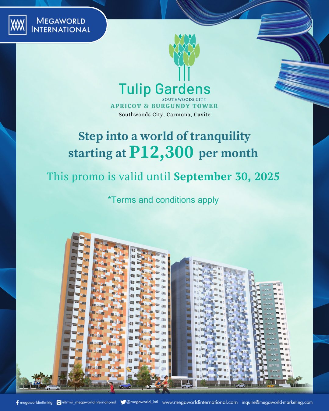 Megaworld International Promo July 2025 Tulip Garden