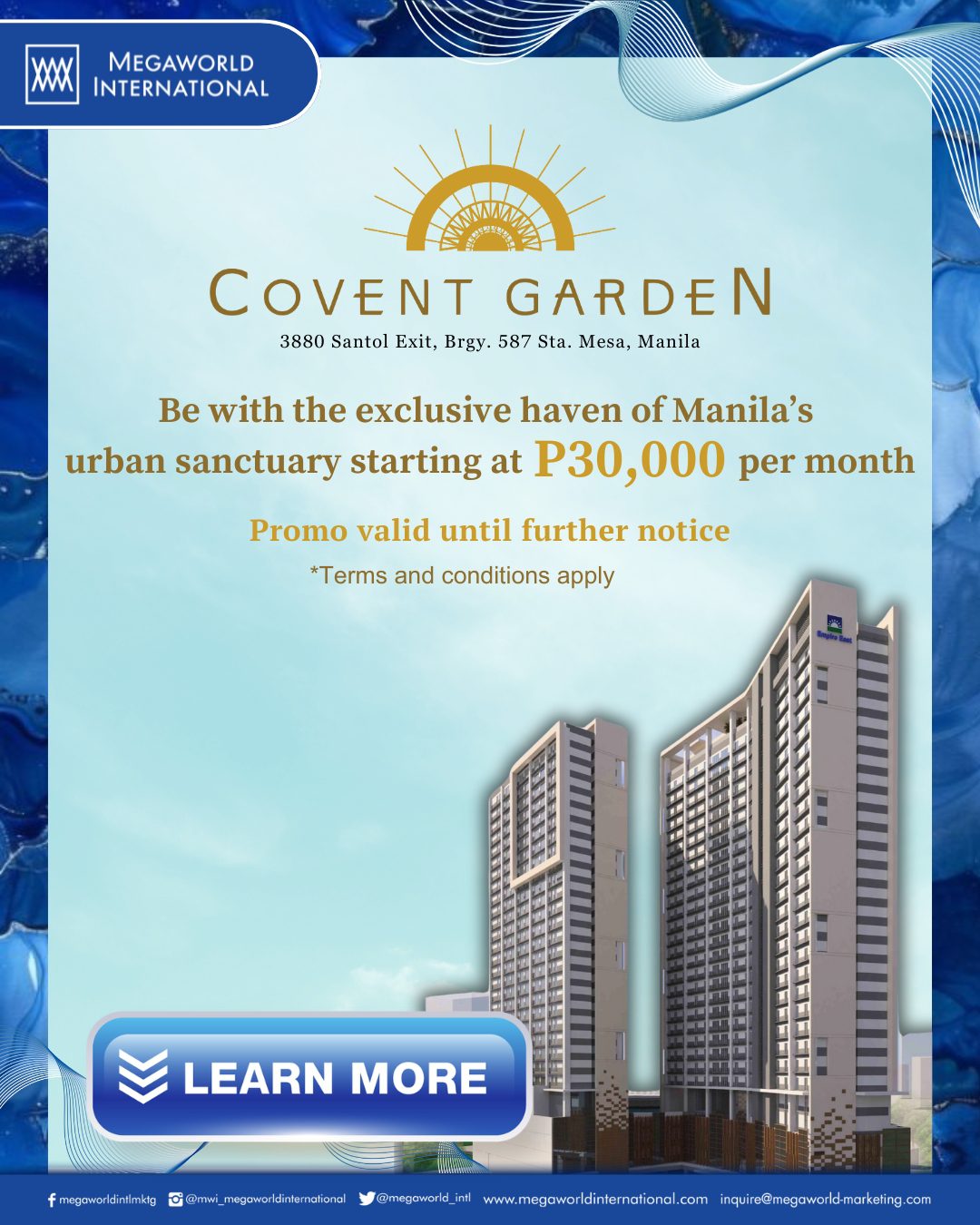 Megaworld International Promo Popup Convent Garden Until Further Notice June 2025