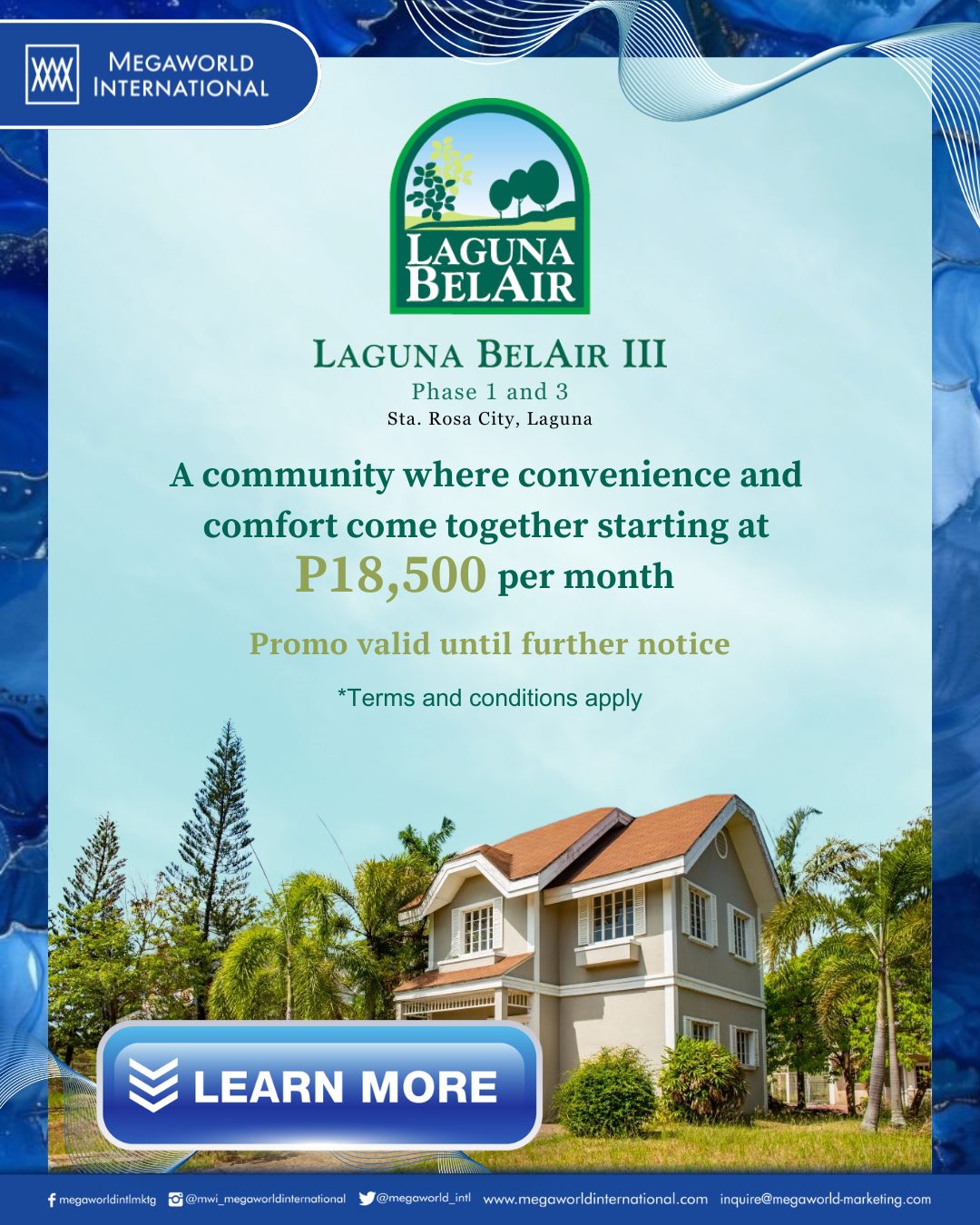Megaworld International Promo Popup Laguna Bel Air III Until Further Notice June 2025