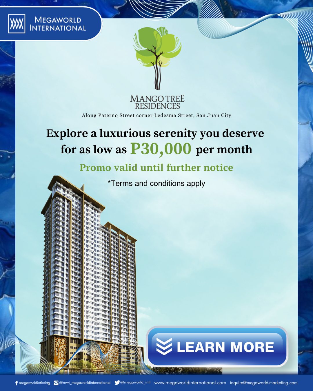 Megaworld International Promo Popup Mango Tree Until Further Notice June 2025