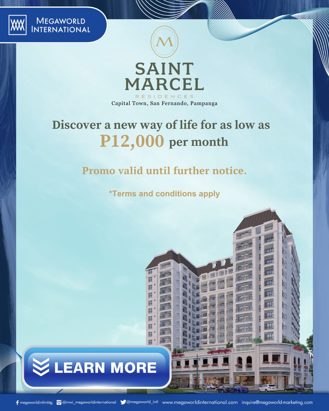 Megaworld International Promo Popup Saint Marcel Until Further Notice June 2025