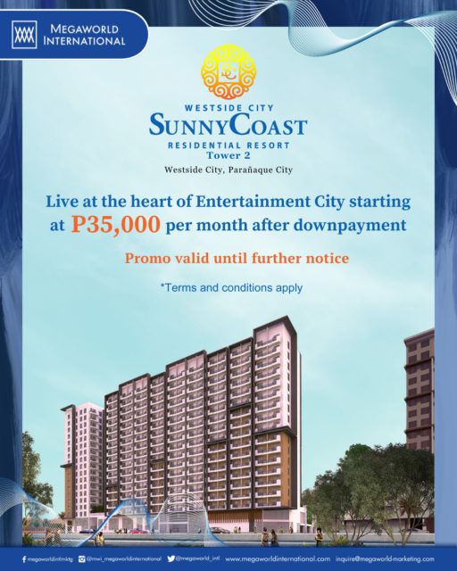 Megaworld International Promo for SunnyCoast Until Further Notice June 2025