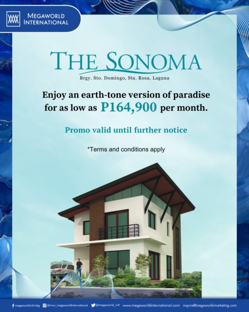 Megaworld International Promo for The Sonoma Until Further Notice June 2025