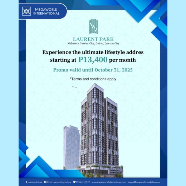 Megaworld International Promos 102425 Laurent Park