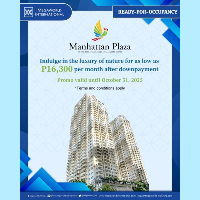 Megaworld International Promos 102425 Manhattan Plaza