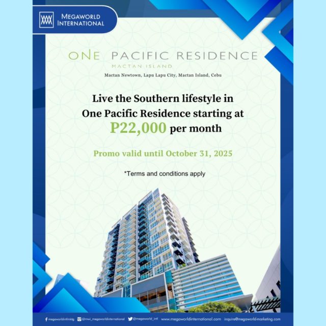 Megaworld International Promos 102425 One Pacific Residence