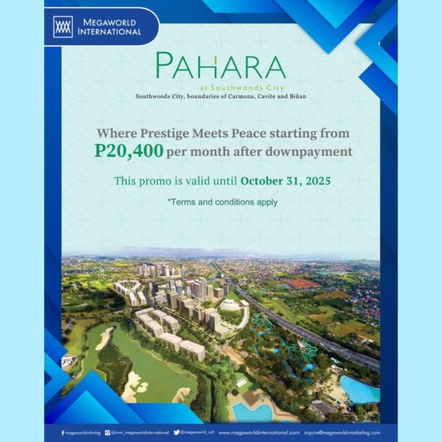 Megaworld International Promos 102425 Pahara