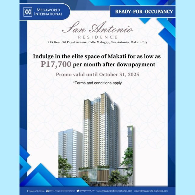 Megaworld International Promos 102425 San Antonio