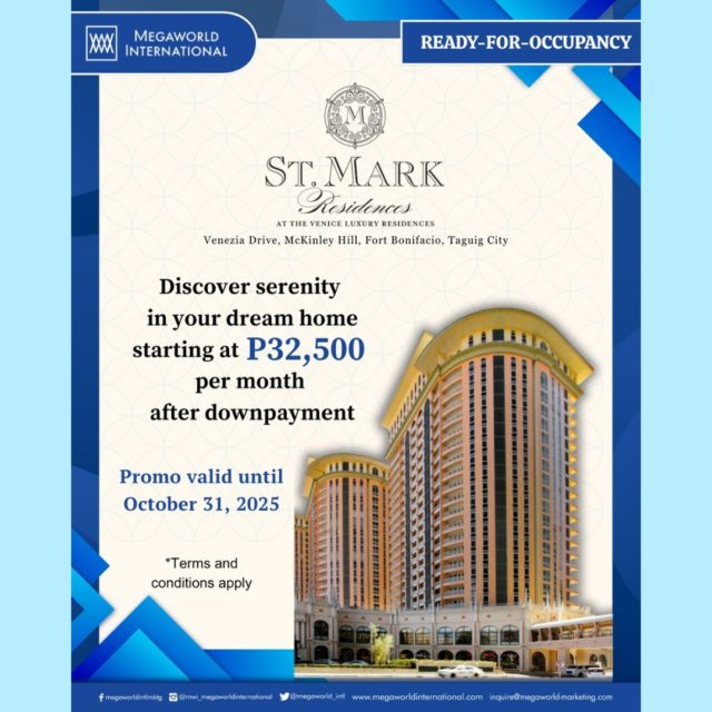 Megaworld International Promos 102425 St. Mark