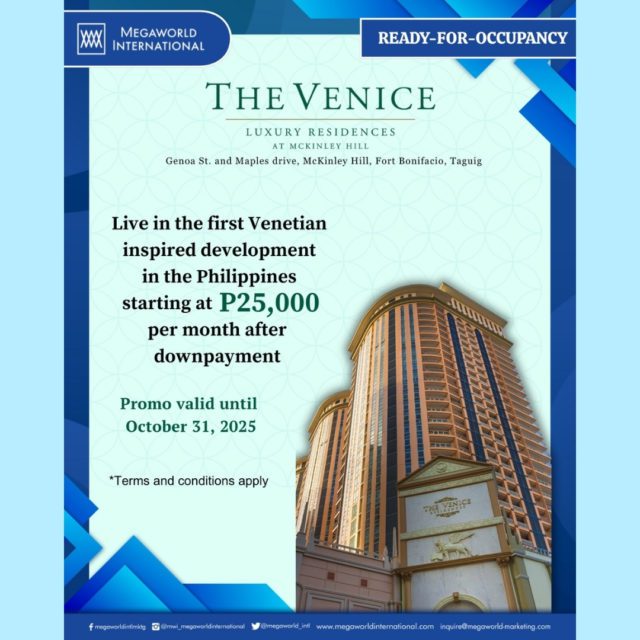 Megaworld International Promos 102425 Venice
