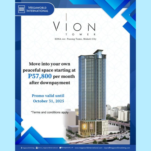 Megaworld International Promos 102425 Vion Tower