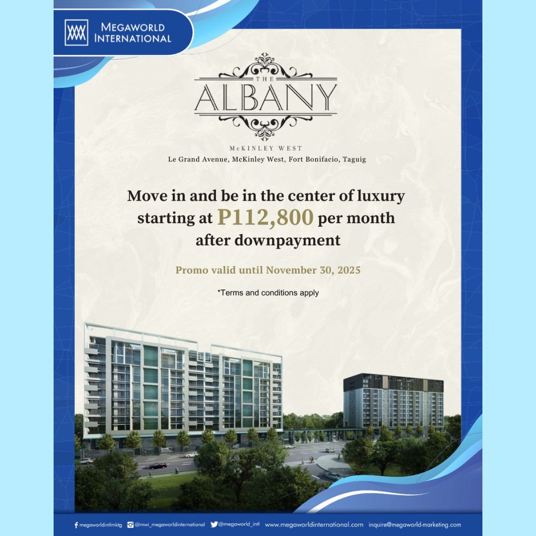 Megaworld International Albany Promo 112425