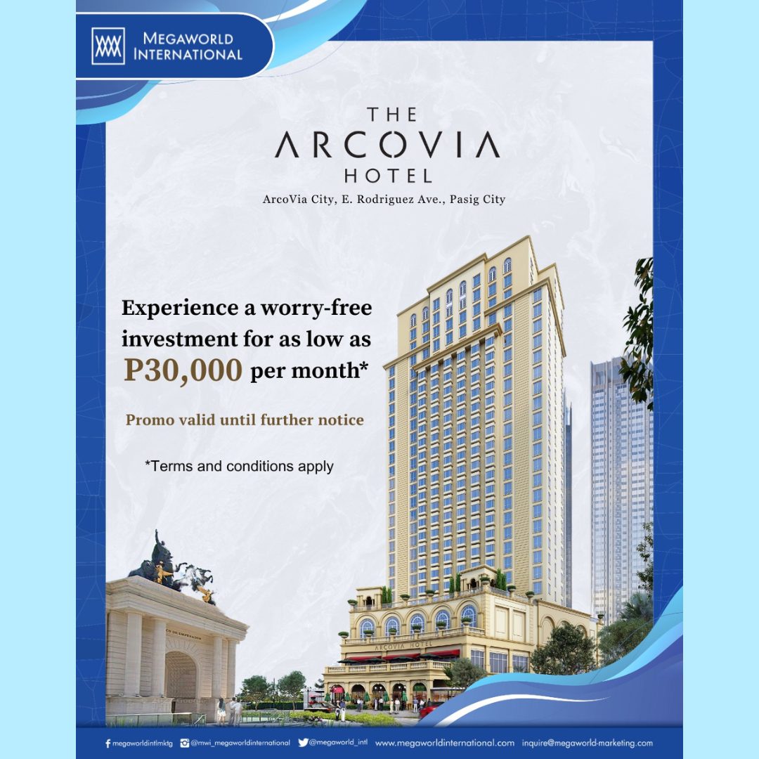 Megaworld International Arcovia Hotel Promo 112425
