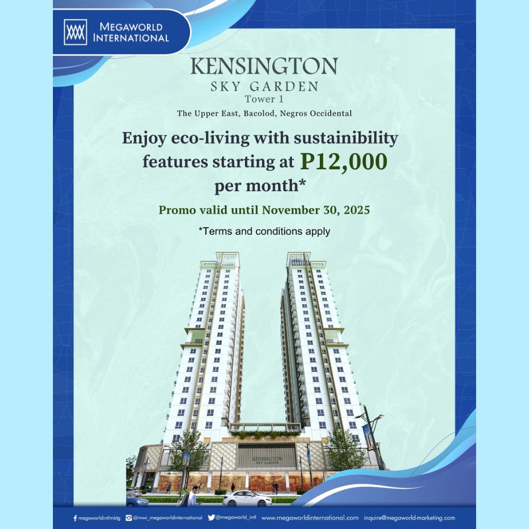 Megaworld International Kensington Sky Garden Promo 112425