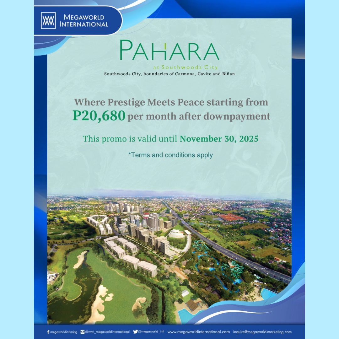 Megaworld International Pahara Promo 112425