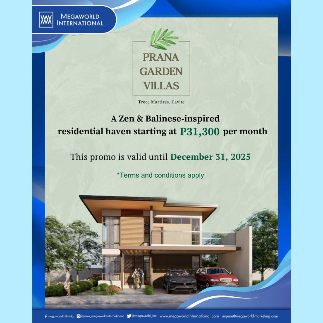 Megaworld International Prana Garden Villas Promo 112425