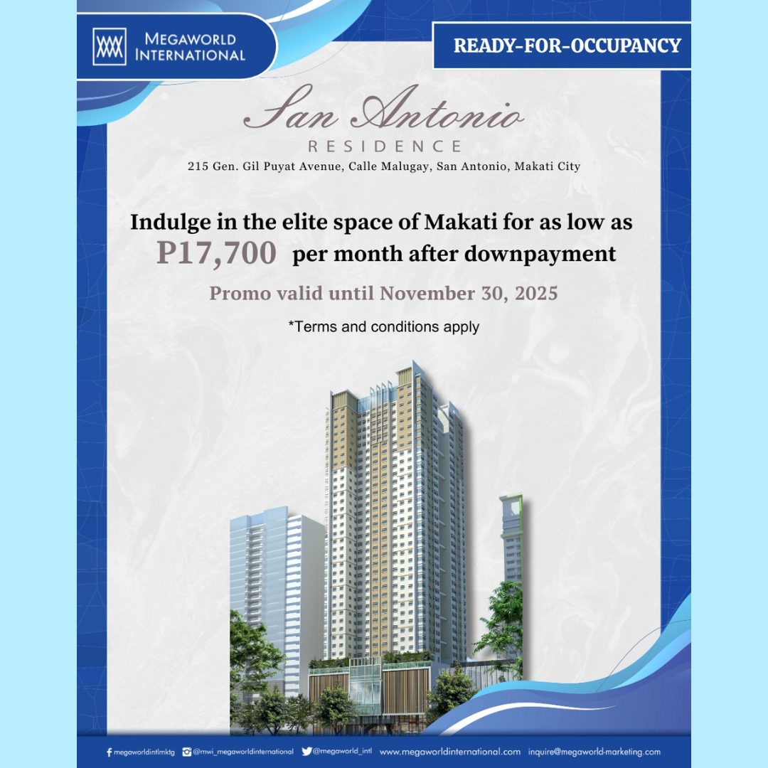 Megaworld International San Antonio Promo 112425