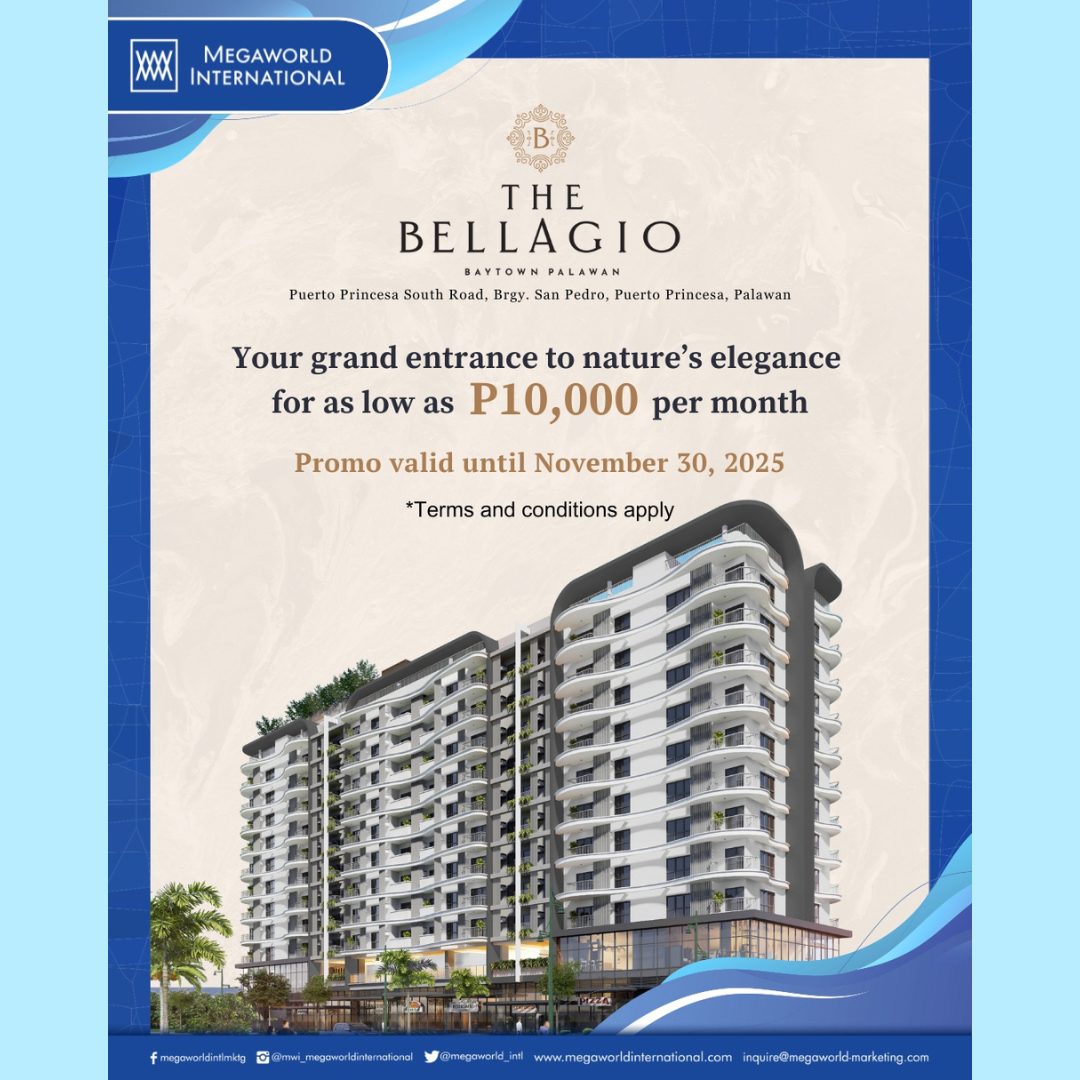 Megaworld International The Bellagio Promo 112425