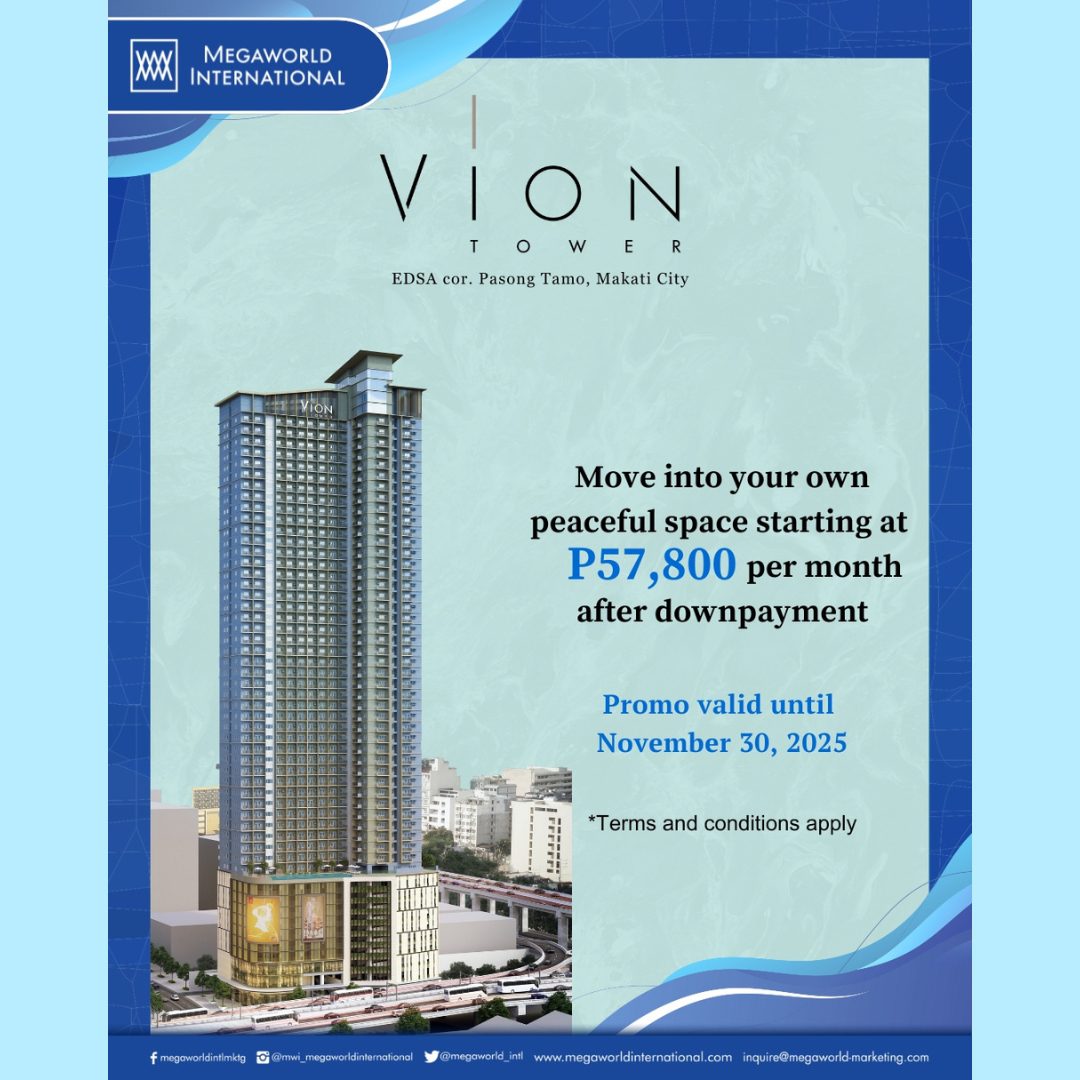 Megaworld International Vion Tower Promo 112425