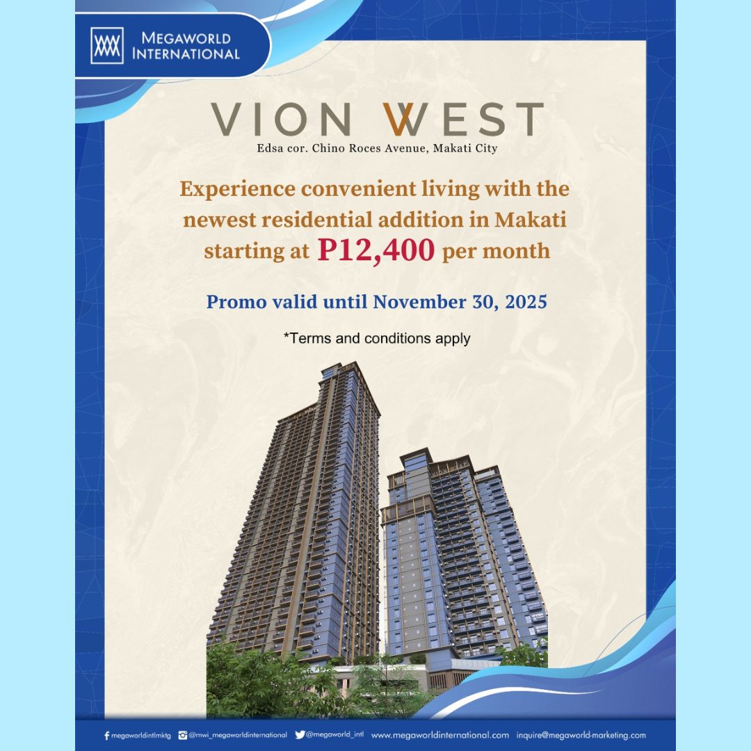 Megaworld International Vion West Promo 112425
