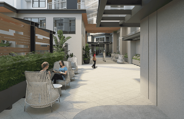 Sante Residence Palawan Outdoor Lounge Walkway