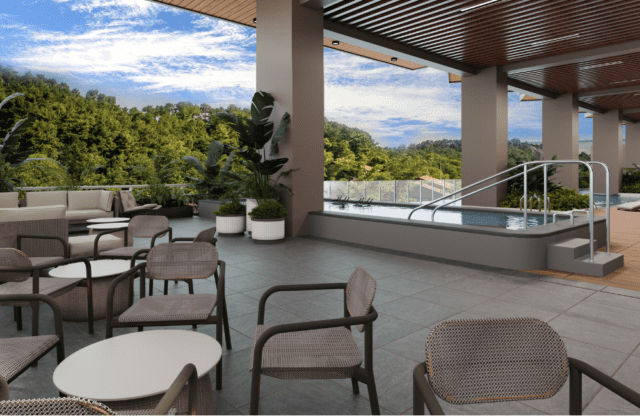 Sante Residence Palawan Pool Seating Area (2)