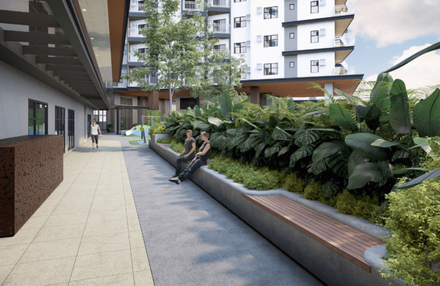 Sante Residence Palawan Walkway to Indoor Amenities